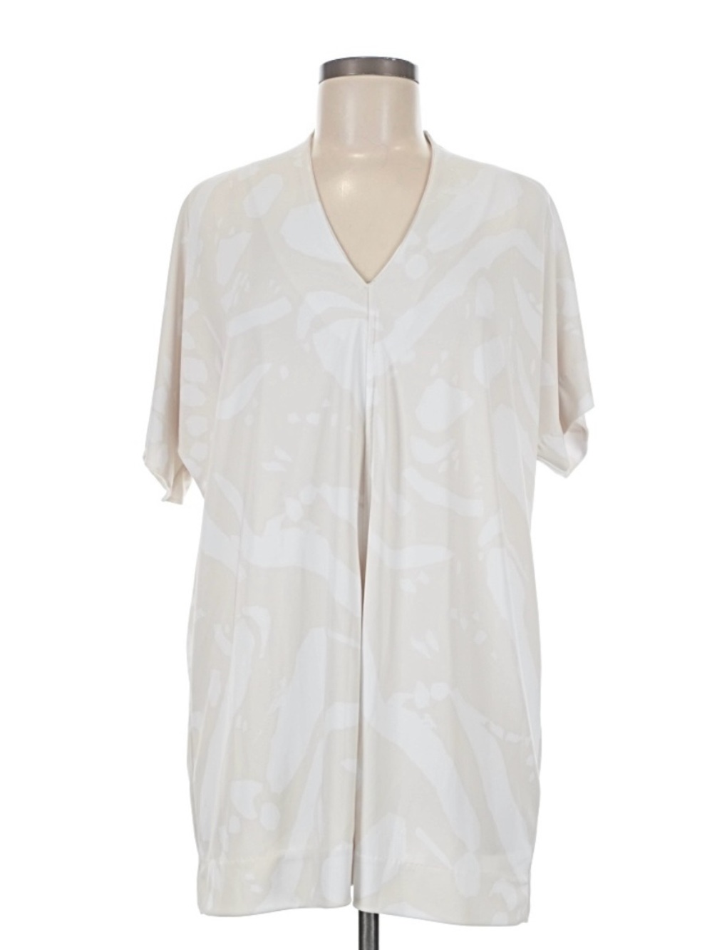 Women's Cream V-Neck Swim Cover-Up Alfani size small